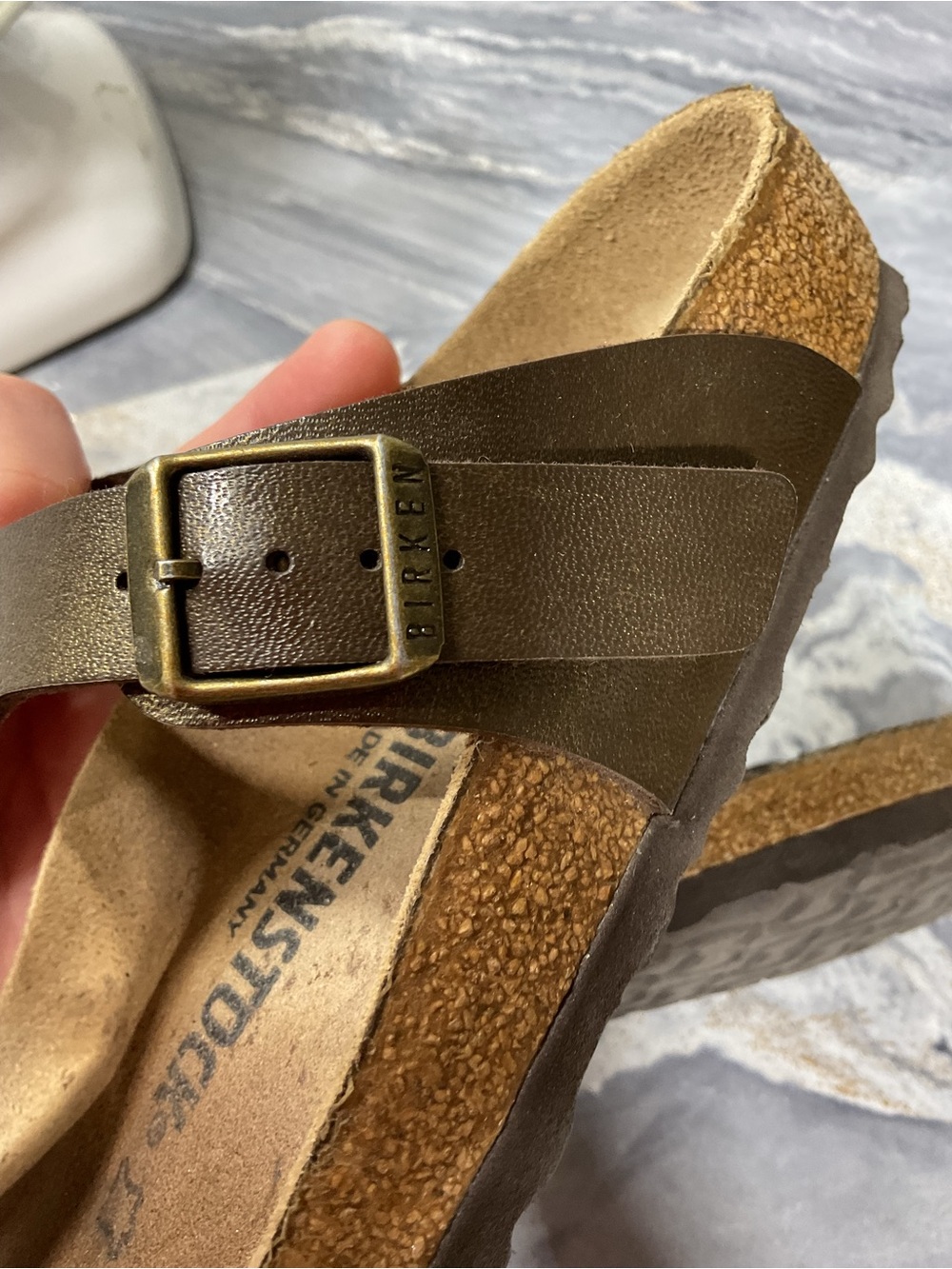 Birkenstock Women Shoes Gizeh T-strap Thong Sandals Flats Slip On Size 38 - Picture 4 of 16